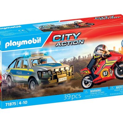 PLAYMOBIL - Politijagt med pickup