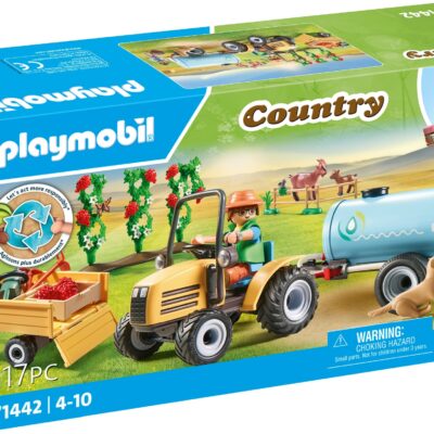 PLAYMOBIL - Traktor med anhænger og vandtank