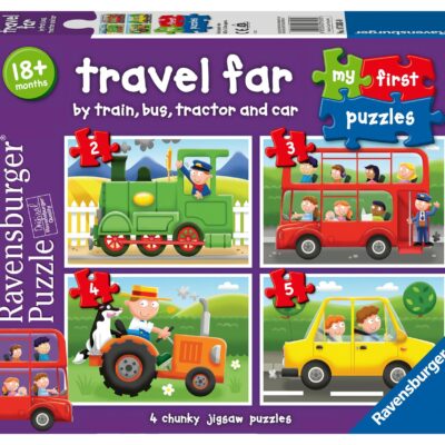 Ravensburger - Travel Far My First Puslespil 2/3/4/5 brikker