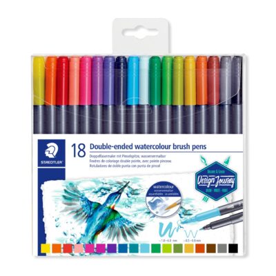 Staedtler – Duo Aquarel Brush – 18 stk Assorteret