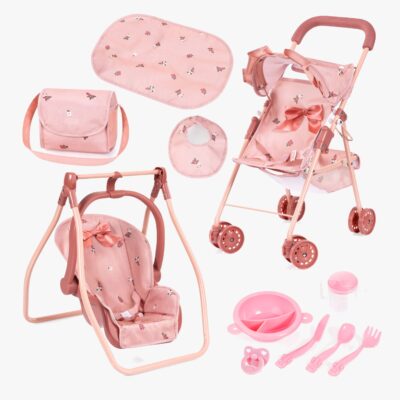 Bayer Design Dukkevogn Buggy Set, Pink