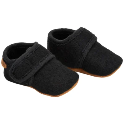 En Fant Baby Wool Slippers - Black - 25/26