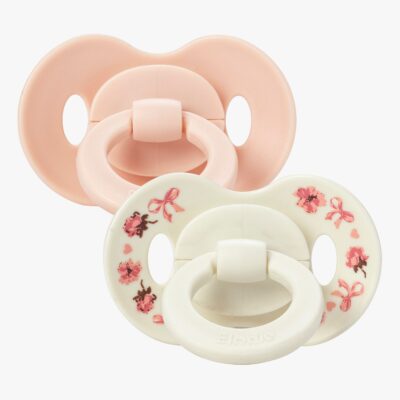 Elodie Details Binky Bundle Sut 0-6m Silikone 2-pak, Petit River Rose