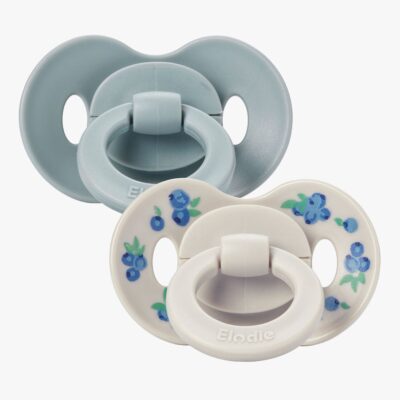 Elodie Details Binky Bundle Sut 0-6m Silikone 2-pak, Blueberry Bliss