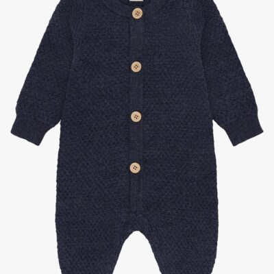 CeLaVi Strikket Heldragt Merinould, Ombre Blue Melange, 70