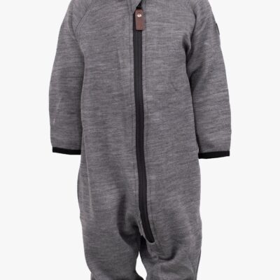 Lindberg Rocco Merino Babyflyverdragt, Grey Melange, 92