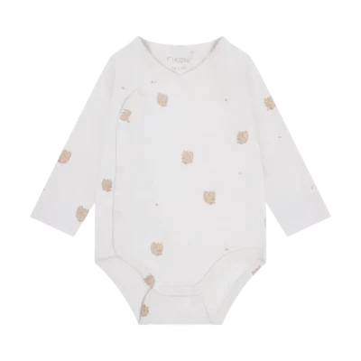 Fixoni Langærmet Wrap Body - Humus - 56