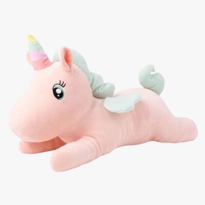 Teddykompaniet Bamse Liggende Enhjørning 52 cm, Pink