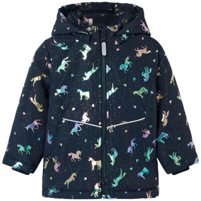 Name It Vinterjakke - Noos - NmfMaxi - Dark Sapphire/Unicorn
