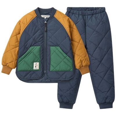 Liewood Termosæt - Quiltet - Zella - Classic Navy Multi Mix