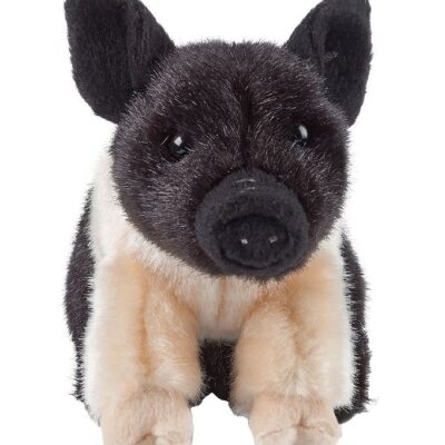 Living Nature Bamse - 14x14 cm - Pattegris - Sort/Rosa