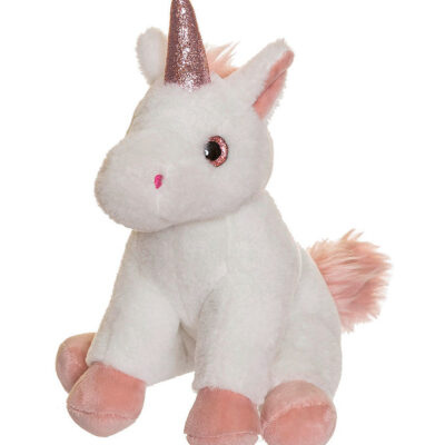 Teddykompaniet Bamse - Enhjørning - 25 cm - Hvid
