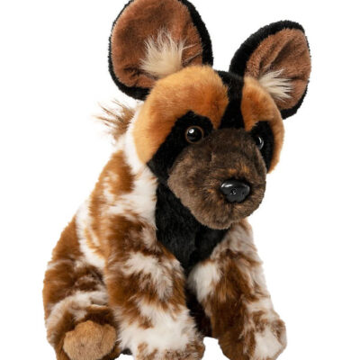 Living Nature Bamse - 24x16 cm - Afrikansk Vildhund - Brun/Sort