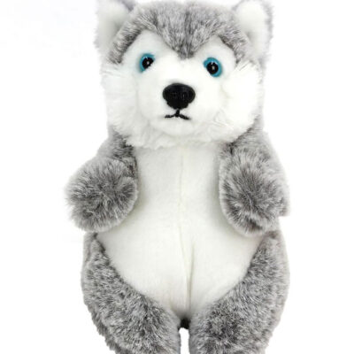 Living Nature Bamse - 16x10 cm - Baby Husky - Grå