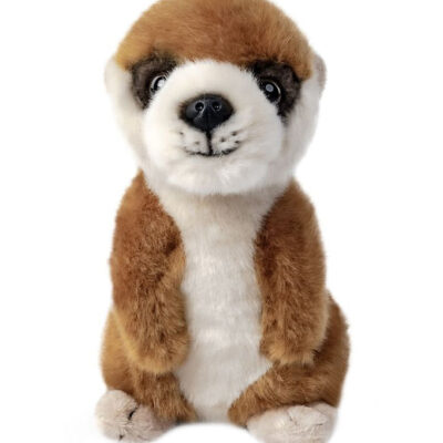 Living Nature Bamse - 17x9 cm - Baby Surikat - Brun/Beige