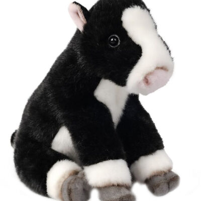 Living Nature Bamse - 17x9 cm - Friesian Kalv - Sort/Hvid