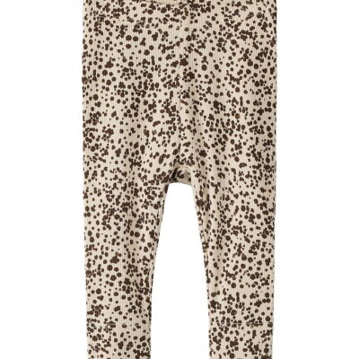 Name It Leggings - Rib - NbfFrainy - Brazzilian Sand
