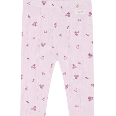 Fixoni Leggings - Pale Lilac m. Hulmønster