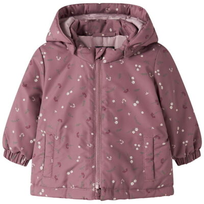 Name It Vinterjakke - NbfMaxi - Wistful Mauve/Petite Flower