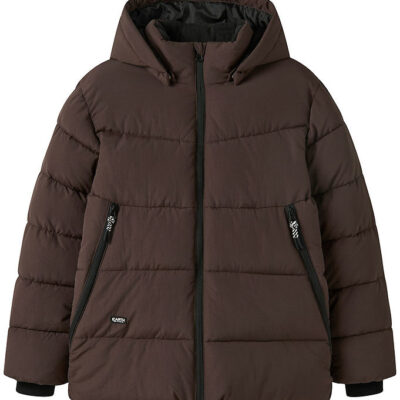 Name It Dynejakke - NkmMelvin - Seal Brown