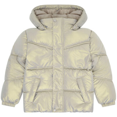 Minymo Dynejakke - Shiny - Champagne Beige