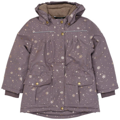 Mikk-Line Vinterjakke - Snowflake Glitter AOP