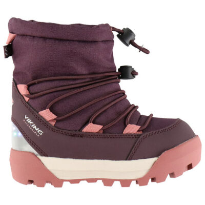 Viking Vinterstøvler m. Lys - Spaceship Warm SC WP - Plum/Pink
