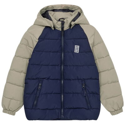 LEGO® Wear Dynejakke - LWJipe 704 - Blå/Beige