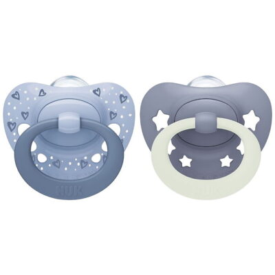 Nuk Sutter - 2-pak - First Choice - Day & Night - Blå