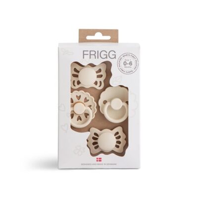 Frigg - Baby's First Pacifier Floral Heart - Cream